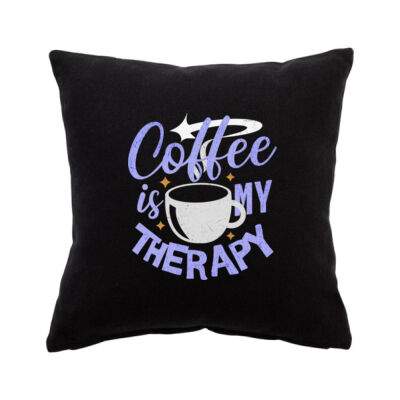 20Eight - 50X50cm Linen Cushion Cover - Coffee Is My Therapy Thumbnail